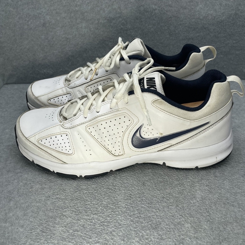 Nike T Lite XI Men's 12 White Casual Shoes Sneakers Athletic 616544-101
